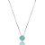 Colar quadrado cristal turmalina colombiana ródio semijoia 022342 - Imagem 3