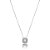 Colar quadrado zircônia ródio semijoia 021900 - Imagem 1