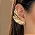 Brinco ear cuff asas ouro semijoia - Imagem 2