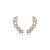 Brinco ear cuff zircônia ouro semijoia 23K10055 - Imagem 1