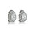 Brinco pressão gota zircônia ródio semijoia 18259 - Imagem 1