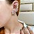 Brinco ear cuff zircônia ouro semijoia - Imagem 2