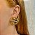 Brinco Claudia Arbex aramado cristais ouro vintage - Imagem 2