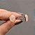 Brinco pressão oval pedra natural quartzo rosa ouro semijoia - Imagem 3