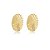 Brinco pressão oval zircônia ouro semijoia BA 5590 - Imagem 1