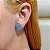 Brinco ponteira Leticia Sarabia cristal azul claro light sapphire 4479 - Imagem 2