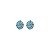 Brinco ponteira Leticia Sarabia cristal azul claro light sapphire 4479 - Imagem 1
