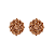 Brinco ponteira Leticia Sarabia cristal dourado gold honey 6624 - Imagem 1