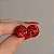 Brinco botão p Leticia Sarabia cristal vermelho 6274 - Imagem 2
