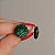 Brinco botão p Leticia Sarabia cristal verde emerald 6274 - Imagem 2