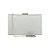 Clutch retangular tecido prata - Imagem 2