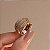 Anel entrelaçado zircônia ouro semijoia AN 593 - Imagem 4