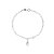 Pulseira corrente penduricalho zircônia prata 925 - Imagem 1