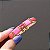 Bracelete Leka couro sintético fio de seda cristal rosa pink - Imagem 1