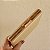 Clutch retangular couro sintético dourado M-917 - Imagem 2