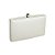 Clutch retangular prata M-758 - Imagem 1