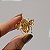 Broche Elaine Palma vespa lacquer colorido ouro semijoia - Imagem 2