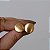 Brinco botão ouro fosco semijoia - Imagem 1