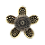 Broche magnético flor cristais vermelho - Imagem 7