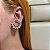 Brinco ear cuff pérola zircônia ouro semijoia HY 326 - Imagem 2
