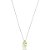 Colar gota cristal amarelo prata 925 - Imagem 1