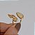 Anel ajustável pedra natural nautilus asa de borboleta ouro semijoia - Imagem 2