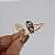 Bracelete ajustável pedra natural abalone asa de borboleta ouro semijoia - Imagem 1