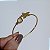 Bracelete ajustável flor pedra natural nautilus ouro semijoia - Imagem 3