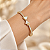 Bracelete Laço Madrepérola Zircônia Ouro Semijoia S1496 - Imagem 2