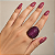 Anel Oval com Micro Zircônias Pink Cravejadas - Imagem 3