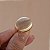 Anel oval ouro fosco semijoia TZ-231011 - Imagem 1
