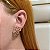 Brinco ear cuff aros ouro semijoia E230812 - Imagem 2