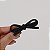 Presilha bico de pato laço strass preto - Imagem 1