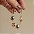 Pulseira esferas ouro e ródio semijoia - Imagem 1
