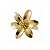 Anel flor ouro semijoia AN 713 - Imagem 1