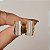 Brinco retangular cristal olho de gato ouro semijoia BA 5789 - Imagem 3