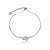 Pulseira gravatinha nó zircônia ródio semijoia PU 1097 - Imagem 1
