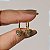 Brinco argolinha coração zircônia preto ouro semijoia 17406 - Imagem 1
