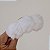 Piranha de cabelo acrílico pelo pompom branco - Imagem 1