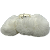 Piranha de cabelo acrílico pelo pompom branco - Imagem 4