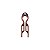 Pente hairpin Bianca p acrílico marrom 70 047 - Imagem 1