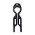 Pente hairpin Bianca g acrílico preto 70 049 - Imagem 1