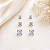 Kit 3 brincos ponto de luz zircônias ródio semijoia 24k04003 - Imagem 3