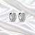 Brinco Argolinha com Micro Zircônias Cravejadas Ródio Semijoia 18k07018 - Imagem 1