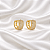 Brinco Argolinha Pequena com Micro Zircônias Ouro 18k06006 - Imagem 1