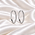 Brinco Argola Zircônia Ródio Semijoia 19k07005 - Imagem 1
