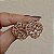 Brinco ponteira Leticia Sarabia cristal light peach prateado 6631 - Imagem 2
