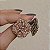 Brinco ponteira Leticia Sarabia cristal light peach prateado 6631 - Imagem 3