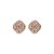Brinco ponteira Leticia Sarabia cristal light peach prateado 6631 - Imagem 1
