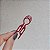 Pente hairpin Bianca p acrílico vermelho strass 70 050 - Imagem 3
